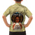 Personalized Black Girl African Family Matching Off Shoulder Long Sleeve Dress and Hawaiian Shirt Never Underestimate A Book Lover - Wonder Print Shop