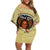 Personalized Black Girl African Family Matching Off Shoulder Short Dress and Hawaiian Shirt Never Underestimate A Book Lover - Wonder Print Shop