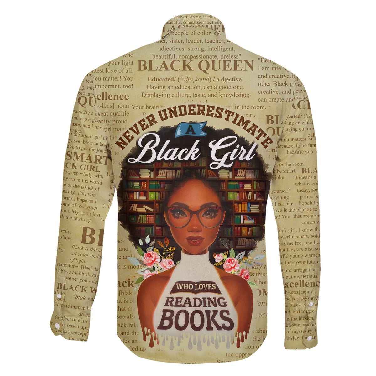 Personalized Black Girl African Family Matching Puletasi and Hawaiian Shirt Never Underestimate A Book Lover - Wonder Print Shop