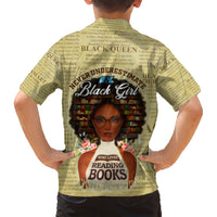 Personalized Black Girl African Family Matching Short Sleeve Bodycon Dress and Hawaiian Shirt Never Underestimate A Book Lover - Wonder Print Shop