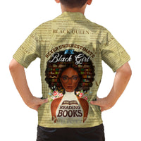 Personalized Black Girl African Family Matching Summer Maxi Dress and Hawaiian Shirt Never Underestimate A Book Lover - Wonder Print Shop