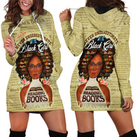 Personalized Black Girl African Hoodie Dress Never Underestimate A Book Lover - Wonder Print Shop