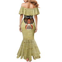 Personalized Black Girl African Mermaid Dress Never Underestimate A Book Lover - Wonder Print Shop