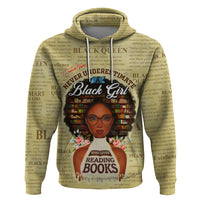 Personalized Black Girl African Zip Hoodie Never Underestimate A Book Lover - Wonder Print Shop