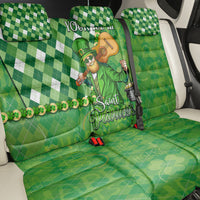 Personalized Happy St Patrick's Day Back Car Seat Cover Irish Leprechaun - Wonder Print Shop