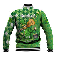 Personalized Happy St Patrick's Day Baseball Jacket Irish Leprechaun - Wonder Print Shop