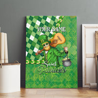 Personalized Happy St Patrick's Day Canvas Wall Art Irish Leprechaun - Wonder Print Shop