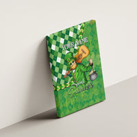 Personalized Happy St Patrick's Day Canvas Wall Art Irish Leprechaun - Wonder Print Shop