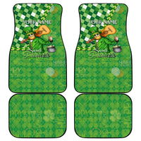 Personalized Happy St Patrick's Day Car Mats Irish Leprechaun - Wonder Print Shop