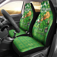Personalized Happy St Patrick's Day Car Seat Cover Irish Leprechaun - Wonder Print Shop