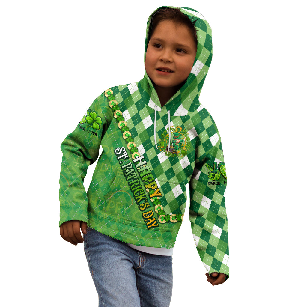 Personalized Happy St Patrick's Day Kid Hoodie Irish Leprechaun - Wonder Print Shop