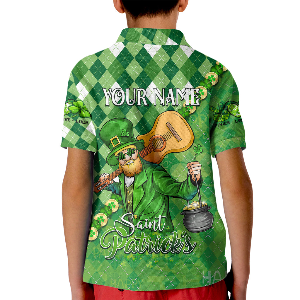 Personalized Happy St Patrick's Day Kid Polo Shirt Irish Leprechaun - Wonder Print Shop