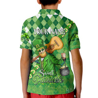 Personalized Happy St Patrick's Day Kid Polo Shirt Irish Leprechaun - Wonder Print Shop
