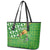 Personalized Happy St Patrick's Day Leather Tote Bag Irish Leprechaun - Wonder Print Shop