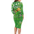 Personalized Happy St Patrick's Day Long Sleeve Bodycon Dress Irish Leprechaun - Wonder Print Shop