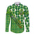 Personalized Happy St Patrick's Day Long Sleeve Button Shirt Irish Leprechaun - Wonder Print Shop