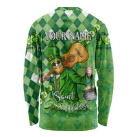 Personalized Happy St Patrick's Day Long Sleeve Shirt Irish Leprechaun - Wonder Print Shop