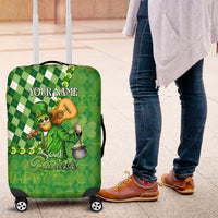 Personalized Happy St Patrick's Day Luggage Cover Irish Leprechaun - Wonder Print Shop