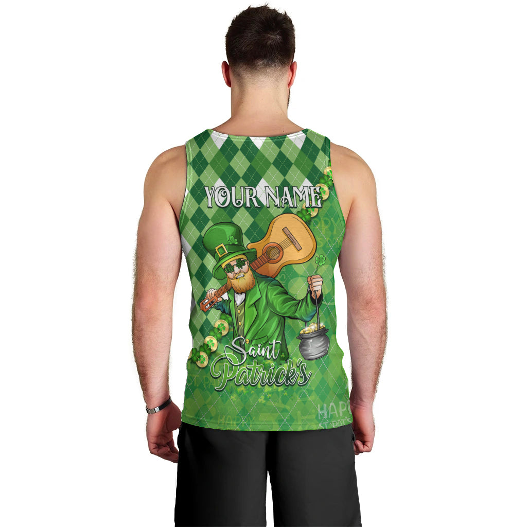 Personalized Happy St Patrick's Day Men Tank Top Irish Leprechaun - Wonder Print Shop