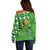 Personalized Happy St Patrick's Day Off Shoulder Sweater Irish Leprechaun - Wonder Print Shop
