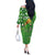 Personalized Happy St Patrick's Day Off The Shoulder Long Sleeve Dress Irish Leprechaun - Wonder Print Shop