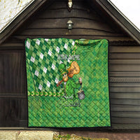 Personalized Happy St Patrick's Day Quilt Irish Leprechaun - Wonder Print Shop