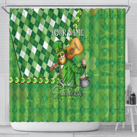 Personalized Happy St Patrick's Day Shower Curtain Irish Leprechaun
