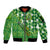 Personalized Happy St Patrick's Day Sleeve Zip Bomber Jacket Irish Leprechaun - Wonder Print Shop