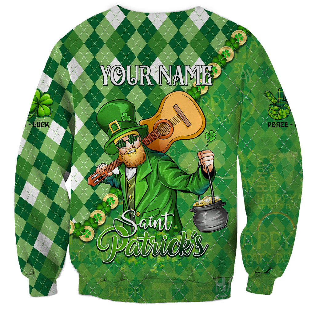 Personalized Happy St Patrick's Day Sweatshirt Irish Leprechaun - Wonder Print Shop