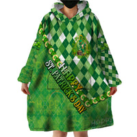 Personalized Happy St Patrick's Day Wearable Blanket Hoodie Irish Leprechaun - Wonder Print Shop