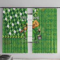 Personalized Happy St Patrick's Day Window Curtain Irish Leprechaun - Wonder Print Shop
