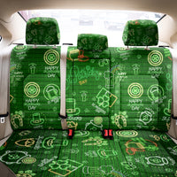 Ireland St Patrick's Day Back Car Seat Cover Symbols Neon - Wonder Print Shop