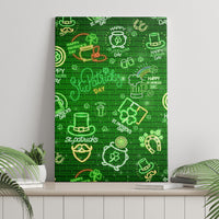 Ireland St Patrick's Day Canvas Wall Art Symbols Neon - Wonder Print Shop