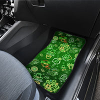 Ireland St Patrick's Day Car Mats Symbols Neon - Wonder Print Shop