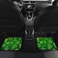 Ireland St Patrick's Day Car Mats Symbols Neon - Wonder Print Shop