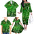 Ireland St Patrick's Day Family Matching Off The Shoulder Long Sleeve Dress and Hawaiian Shirt Symbols Neon - Wonder Print Shop