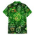 Ireland St Patrick's Day Family Matching Off The Shoulder Long Sleeve Dress and Hawaiian Shirt Symbols Neon - Wonder Print Shop