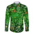 Ireland St Patrick's Day Family Matching Puletasi and Hawaiian Shirt Symbols Neon - Wonder Print Shop