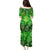 Ireland St Patrick's Day Family Matching Puletasi and Hawaiian Shirt Symbols Neon - Wonder Print Shop