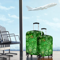 Ireland St Patrick's Day Luggage Cover Symbols Neon - Wonder Print Shop