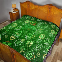 Ireland St Patrick's Day Quilt Symbols Neon - Wonder Print Shop