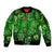 Ireland St Patrick's Day Sleeve Zip Bomber Jacket Symbols Neon - Wonder Print Shop