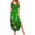 Ireland St Patrick's Day Summer Maxi Dress Symbols Neon - Wonder Print Shop