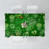 Ireland St Patrick's Day Tablecloth Symbols Neon - Wonder Print Shop
