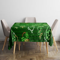 Ireland St Patrick's Day Tablecloth Symbols Neon - Wonder Print Shop