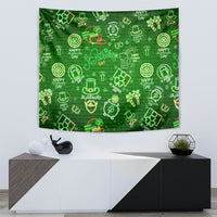 Ireland St Patrick's Day Tapestry Symbols Neon - Wonder Print Shop