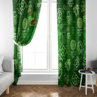Ireland St Patrick's Day Window Curtain Symbols Neon - Wonder Print Shop