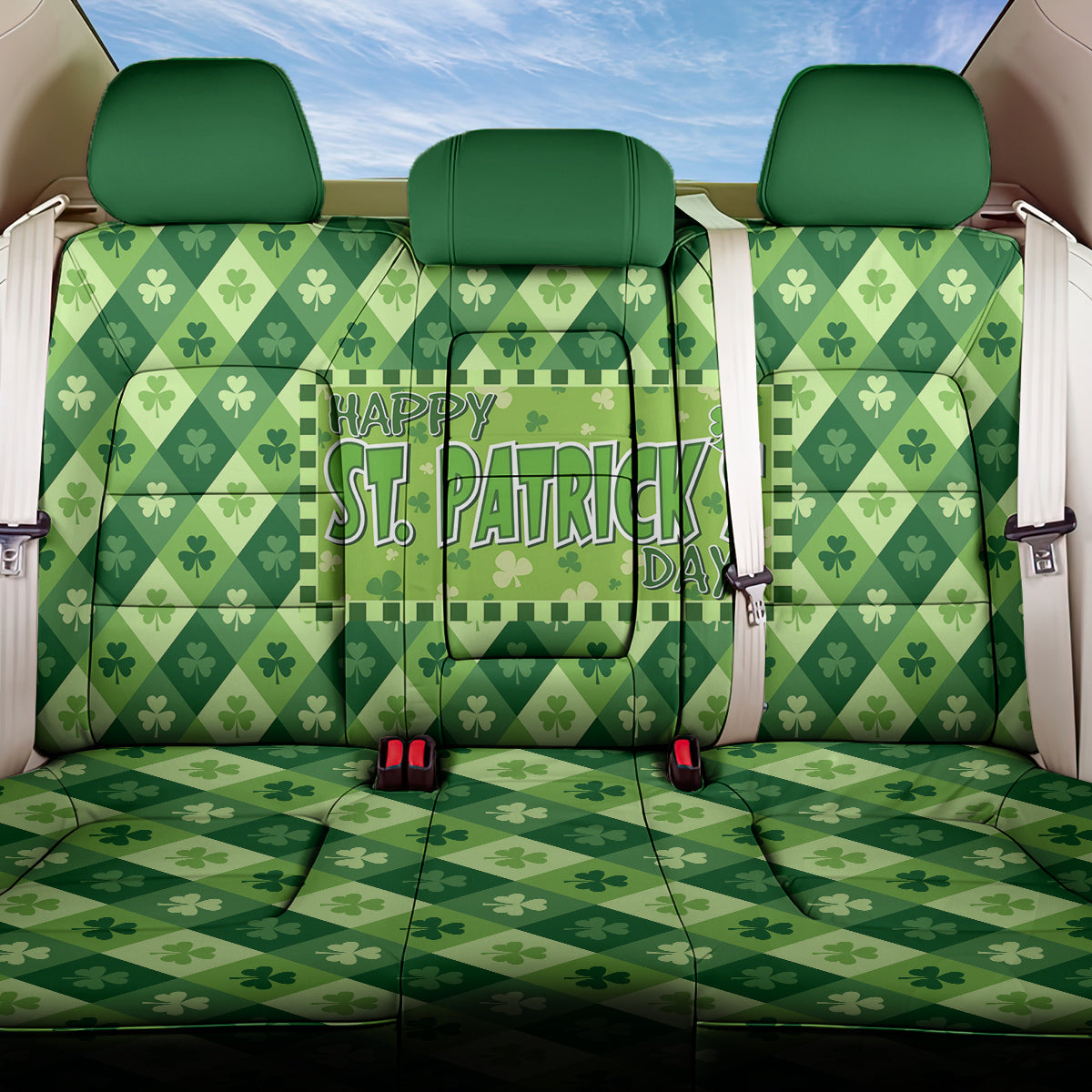 Irish St Patrick's Day Back Car Seat Cover Simple Style