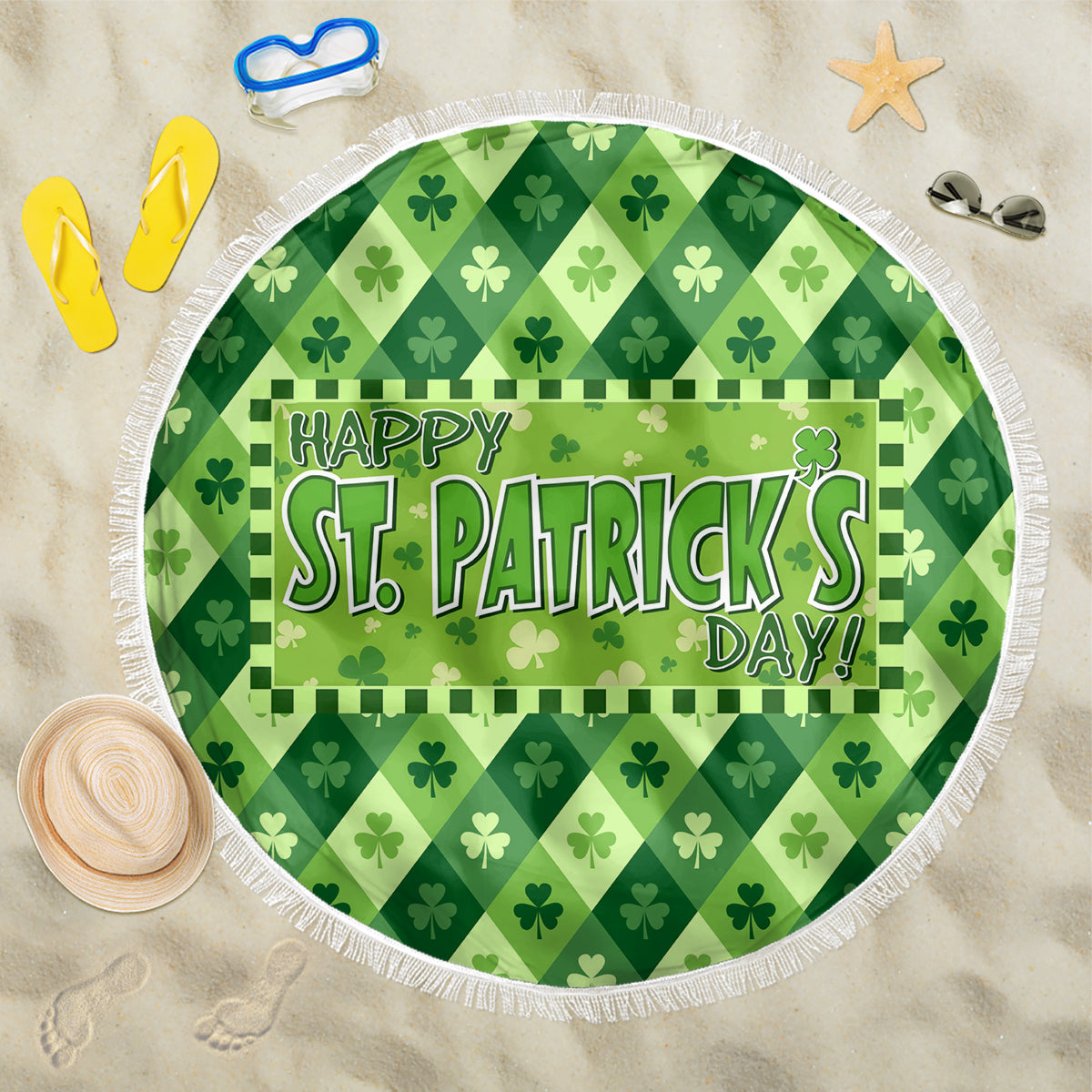 Irish St Patrick's Day Beach Blanket Simple Style