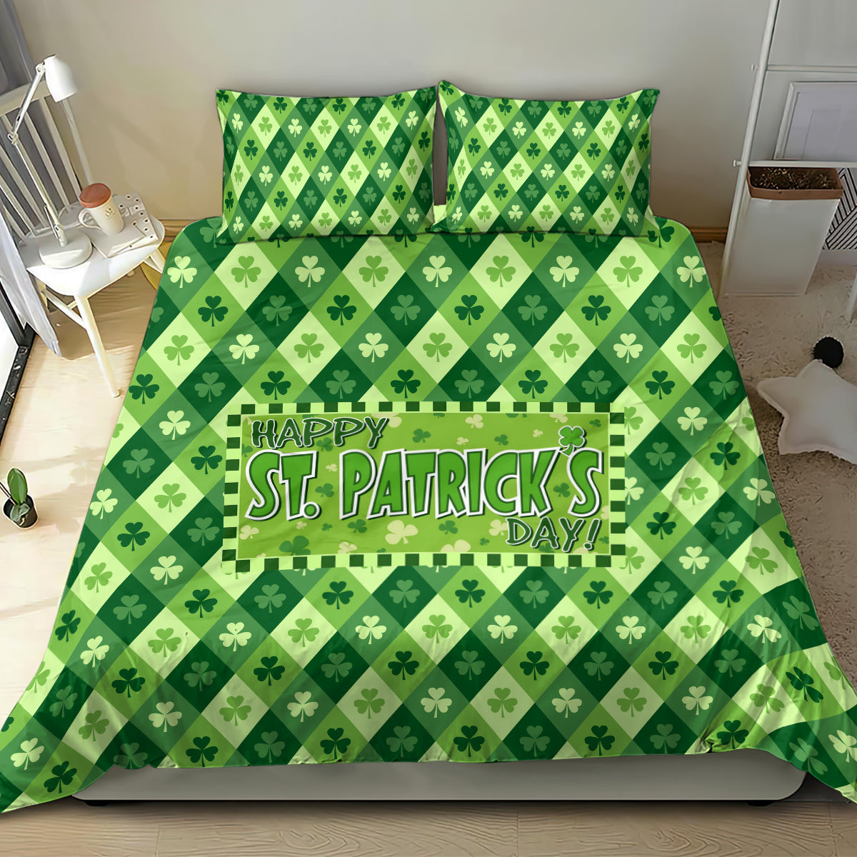 Irish St Patrick's Day Bedding Set Simple Style - Wonder Print Shop